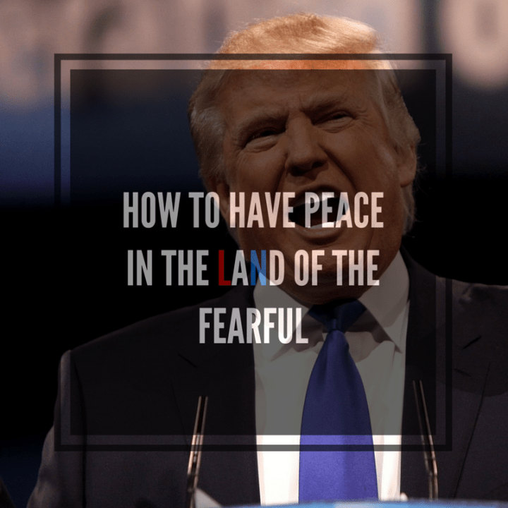 How To Have Peace In The Land Of The Fearful